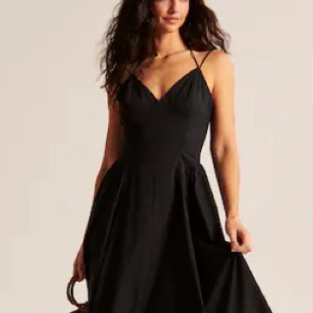 Strappy Plunge Corset Maxi Dress
